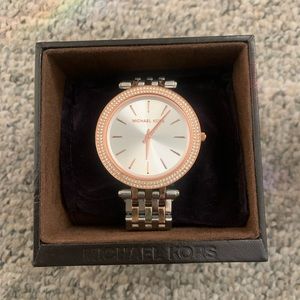 Michael kors rose gold and gold watch